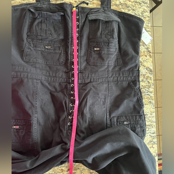 Good American Lace-Up Utility Twill Jumpsuit - Picture 7 of 14